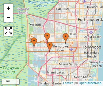 Area schools map